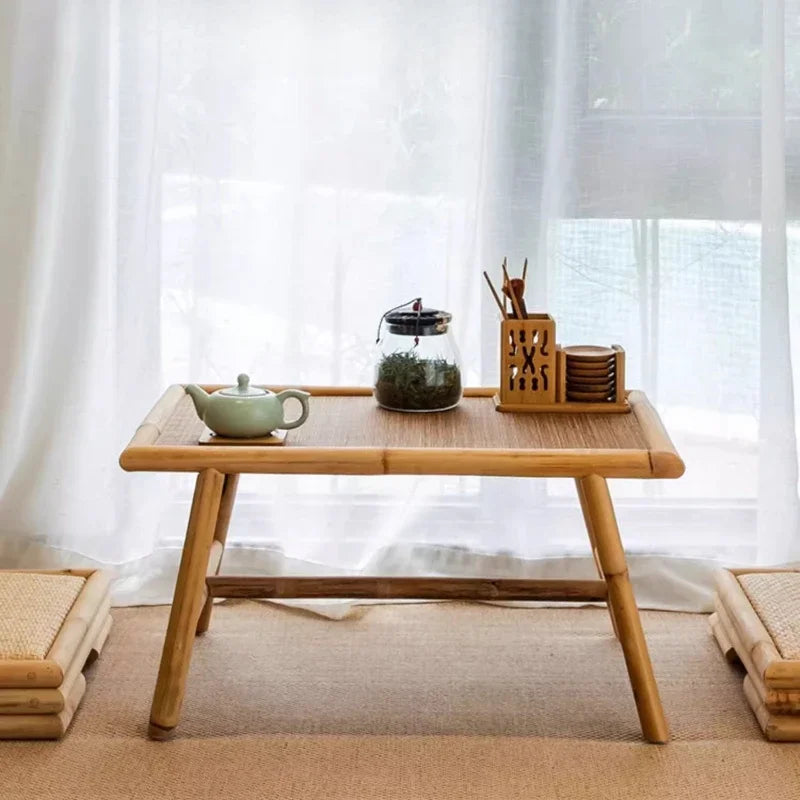 Tavolo da Tè Tatami in Bambù Zanrawa